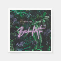 Bachelorette de néon violet clair moderne