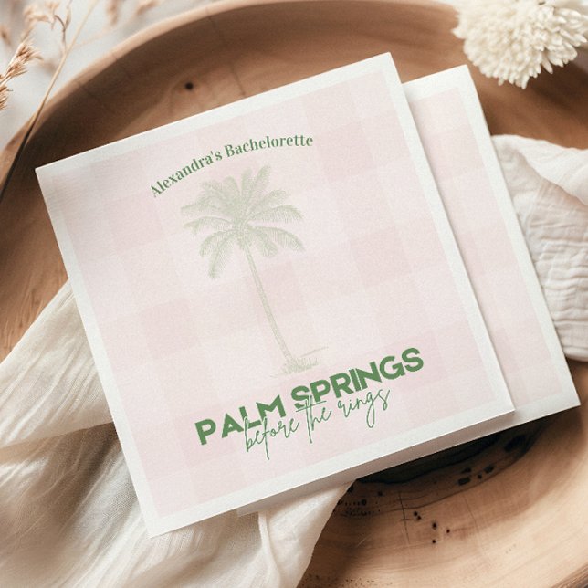 Serviette En Papier Bachelorette Palm Springs (Créateur téléchargé)
