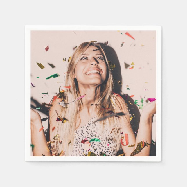 Serviette En Papier Bachelorette Party Mariée face photo (Devant)