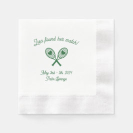 Serviette En Papier Bachelorette Tennis Theme Napkin