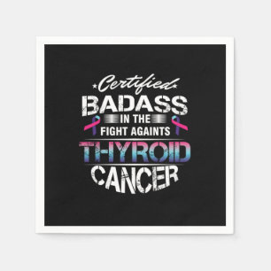 Serviette En Papier Badas certifié Thyroid de survivant de la sensibil