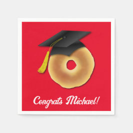 Serviette En Papier Bagel Petit-Déjeuner Brunch Graduation Party