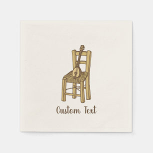 Serviette En Papier Baglama sur la chaise