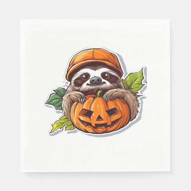 Serviette En Papier Baguette classique Halloween Halloween Sticker (Devant)
