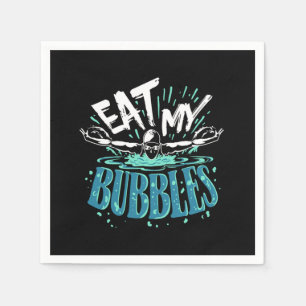 Serviette En Papier Baignade amusante Manger Mes bulles Swimmer
