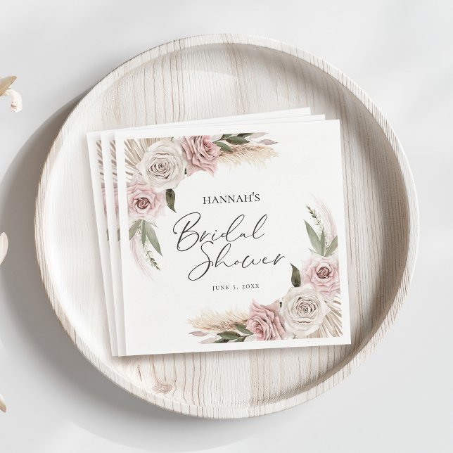 Serviette En Papier Baigneuse Florale Bohème (Créateur téléchargé)