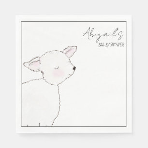 Serviette En Papier Bain de bébé Petit Agneau