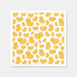 Serviette En Papier Bain de canard jaune Motif de la partie Napkin