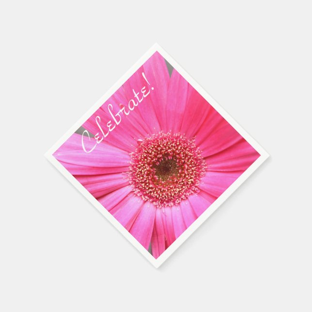 Serviette En Papier Baise rose chaude (Coin)