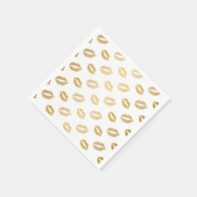 Serviette En Papier Baisers brillants (Coin)