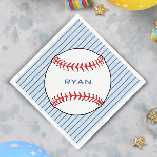 Serviette En Papier Bal de baseball Anniversaire Personnalisé Fête des