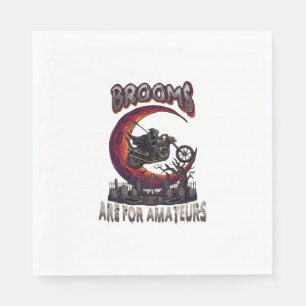 Serviette En Papier Balais Amateurs Grim Reaper Moto Halloween R