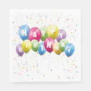 Serviette En Papier Balcons et Confetti