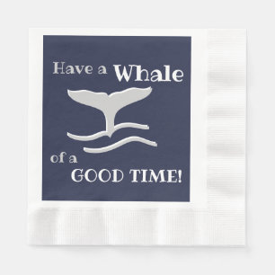 Serviette En Papier Baleine de bon temps