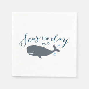 Serviette En Papier Baleines Vintages du jour