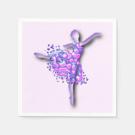 Serviette En Papier Ballerina Napkins Danseur de ballet femme