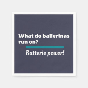 Serviette En Papier Ballerinas Ballet Dance Plaisanterie Batterie