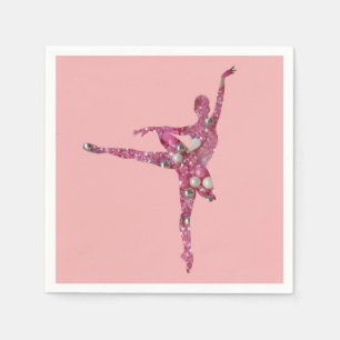 Serviette En Papier Ballerine de fée de prune de sucre