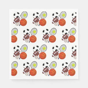 Serviette En Papier Balles sportives