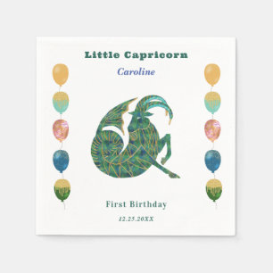 Serviette En Papier Ballons Artistiques pour Anniversaire 1ère année C
