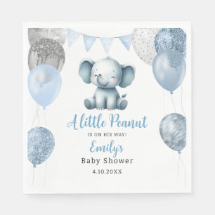 Serviette En Papier Ballons de garçon bleu Eléphant bleu Baby shower m