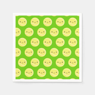 Serviette En Papier Ballons de tennis de Kawaii