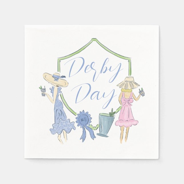 Serviette En Papier Ballons du parti Derby du Kentucky (Devant)