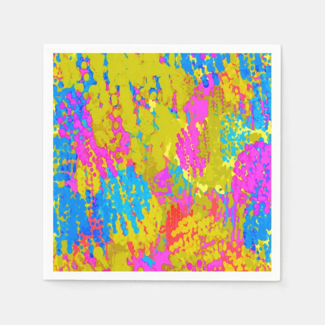 Serviette En Papier Balnéaire Random Splatter (Devant)
