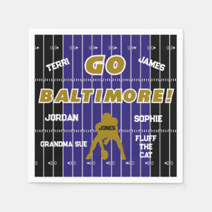 Serviette En Papier Baltimore Football Family Paper Napkin