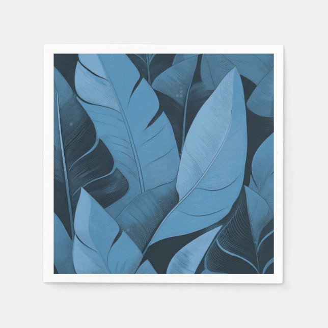 Serviette En Papier Bananarama Feuilles hawaïens de bananes (Devant)