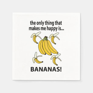 Serviette En Papier Bananes Fruit Funky Bananas Party