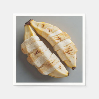 Serviette En Papier Bananes tranchées au milieu