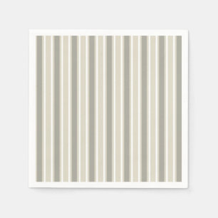 Serviette En Papier Bande de bonbons beige
