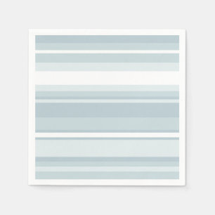 Serviette En Papier Bandes bleu glace