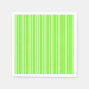 Serviette En Papier Bandes de bonbons vert citron