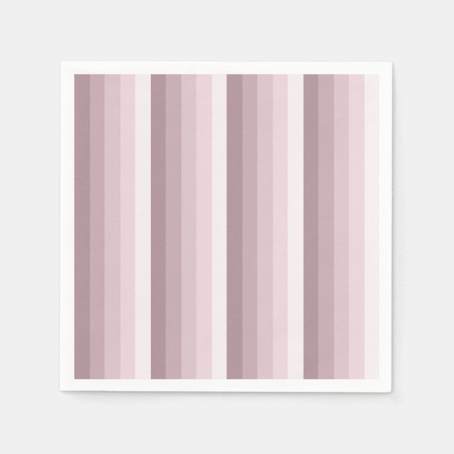Serviette En Papier Bandes d'ombre à quartz rose (Devant)