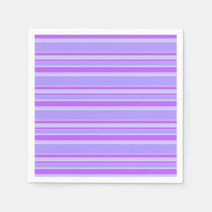 Serviette En Papier Bandes violettes