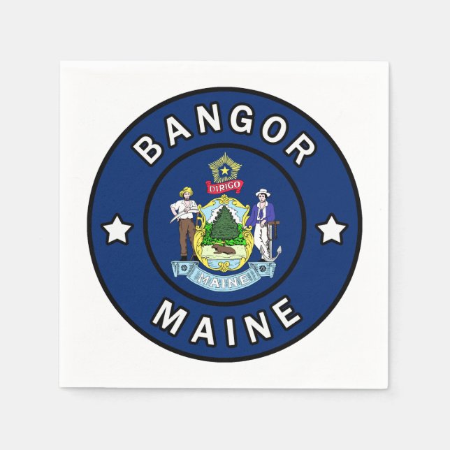 Serviette En Papier Bangor Maine (Devant)