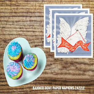 Serviette En Papier Banner Dove