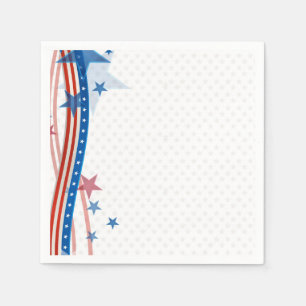 Serviette En Papier Bannière étoilée patriote