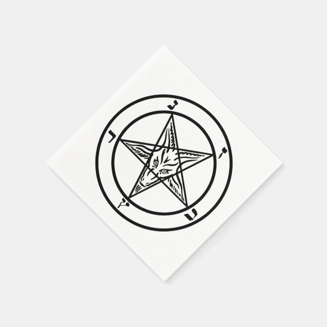 Serviette En Papier Baphomet (Coin)