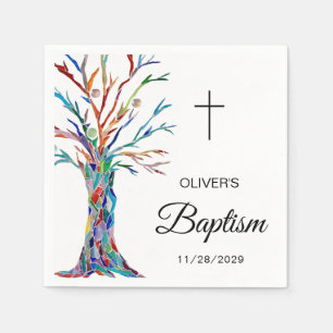 Serviette En Papier Baptême de l'arbre généalogique personnalisé