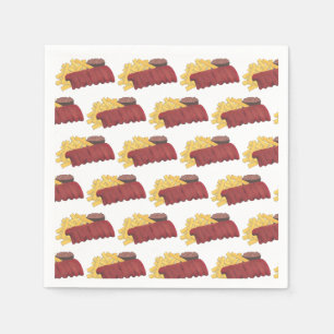 Serviette En Papier Barbecue Barbecue Barbecue Rib Cookoff