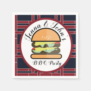 Serviette En Papier Barbecue BBQ Fête d'anniversaire Baby Shower de Ba