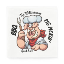 Barbecue Cochon Pickin' Napkin