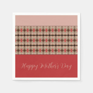 Serviette En Papier Barne rouge et rose rose rose