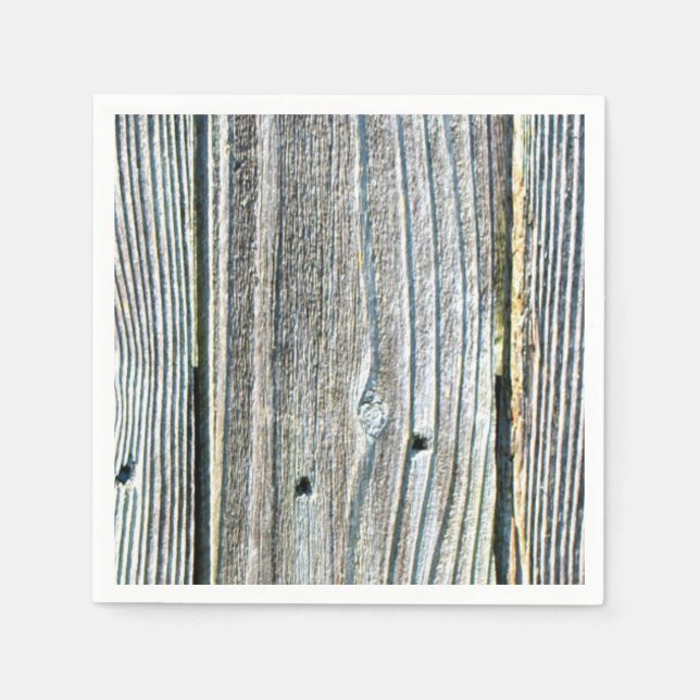 Serviette En Papier Barnwood bois grain écorce rustique (Devant)