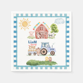 Serviette En Papier Barnyard Fun 1st Birthday