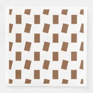 Serviette En Papier Bars à chocolat Arrière - plan blanc
