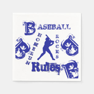 Serviette En Papier Baseball
